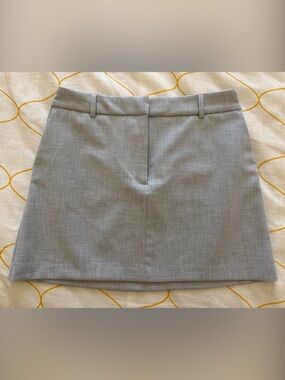 Classic Grey Mini Skirt - Sleek Office to Weekend Style